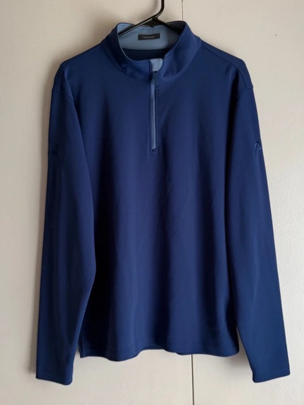 Turtleson Blue Quarter Zip Pullover Embroidered GraybaR APC Men’s Size Large